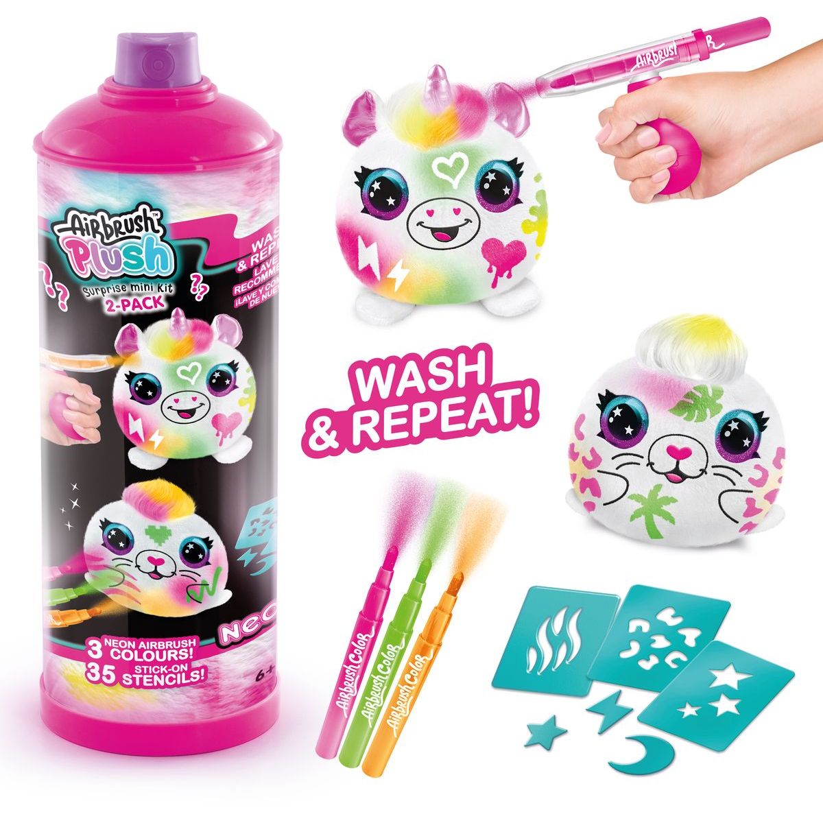 Airbrush - Neon Mini Překvapení 2-pack