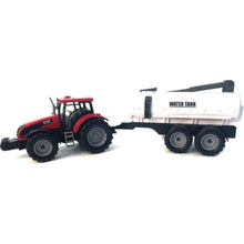 Alltoys Traktor na setrvačník s cisternou červený