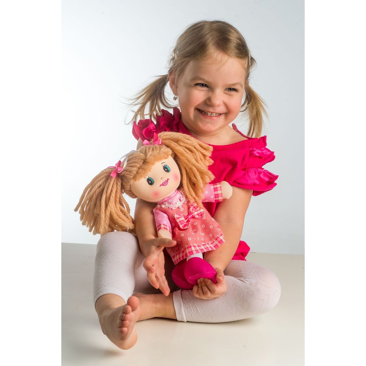 Teddies Mluvící panenka hadrová Terezka 30 cm