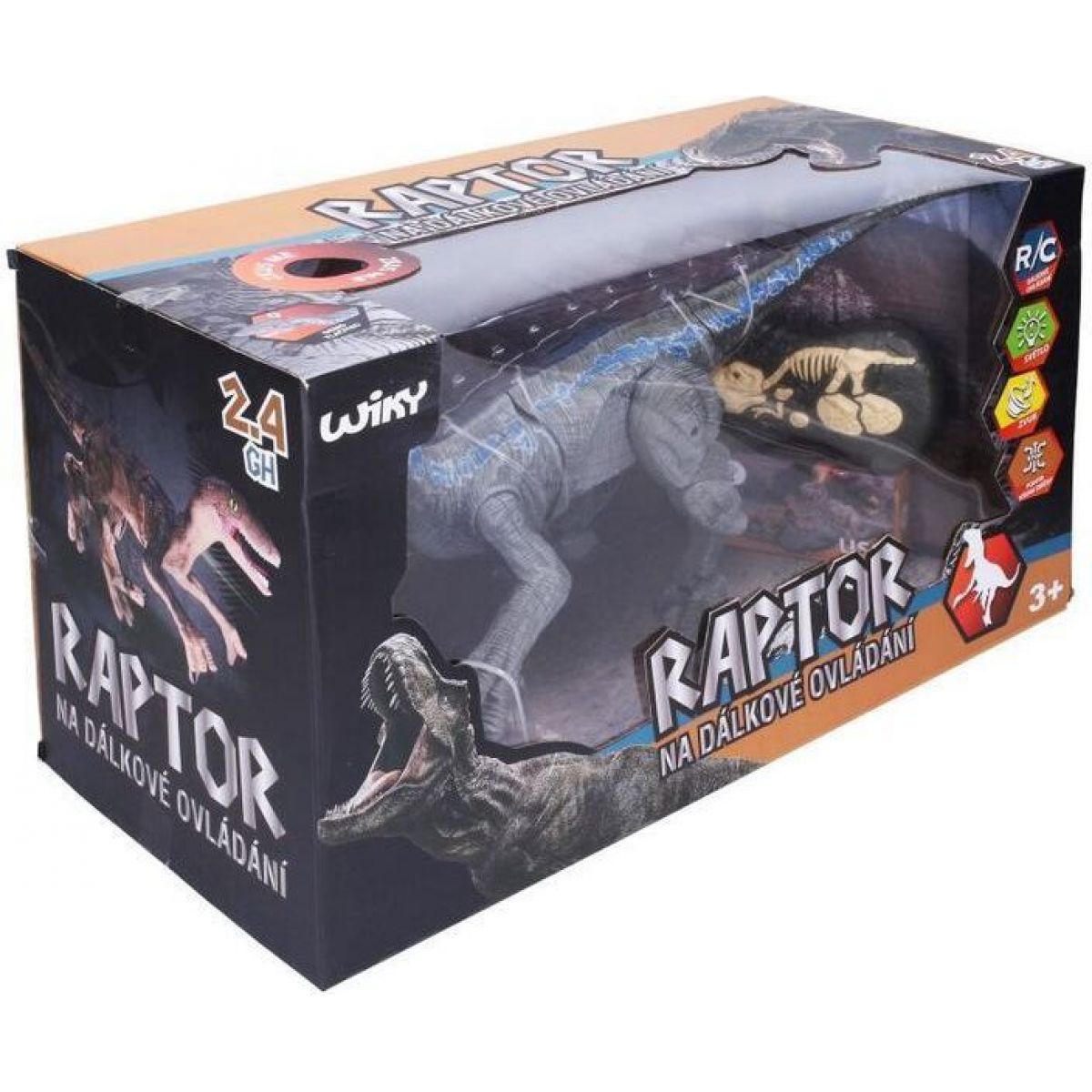 Raptor RC na dálkové ovládání šedý 45 cm