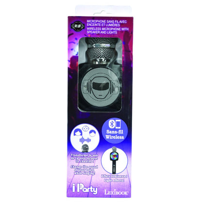 Lexibook iParty bezdrátový karaoke mikrofon s vestavěným reproduktorem a světelnými efekty