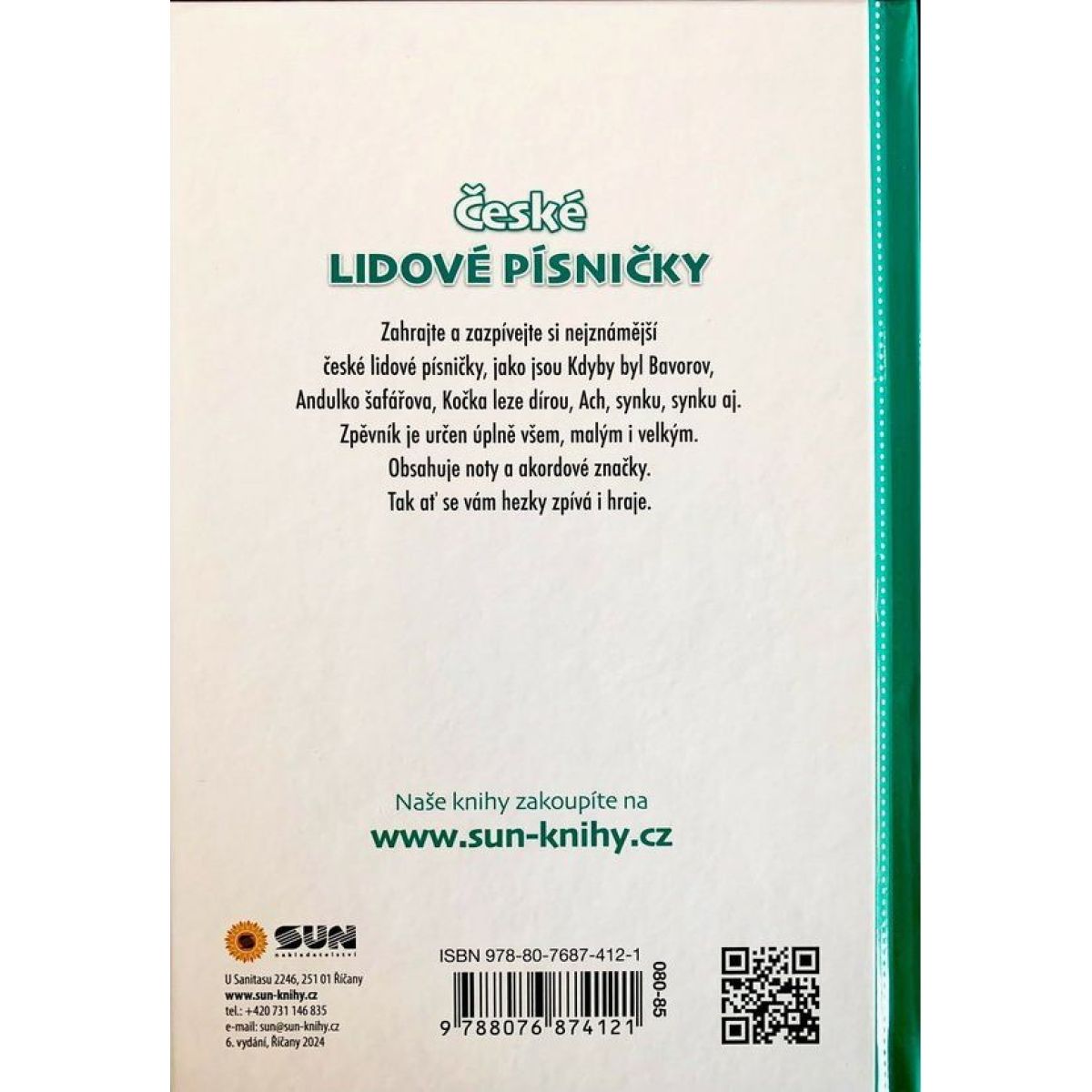 České lidové písničky Zábavný zpěvník pro kluky a holčičky