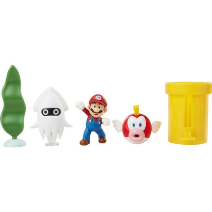 Jakks Sada 5 figurek Super Mario Diorama 6 cm