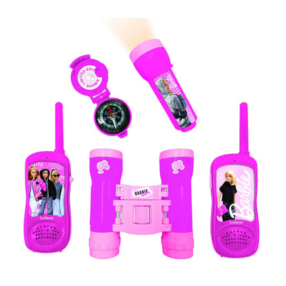 Lexibook Barbie set vysílačky, dalekohled, baterka, kompas