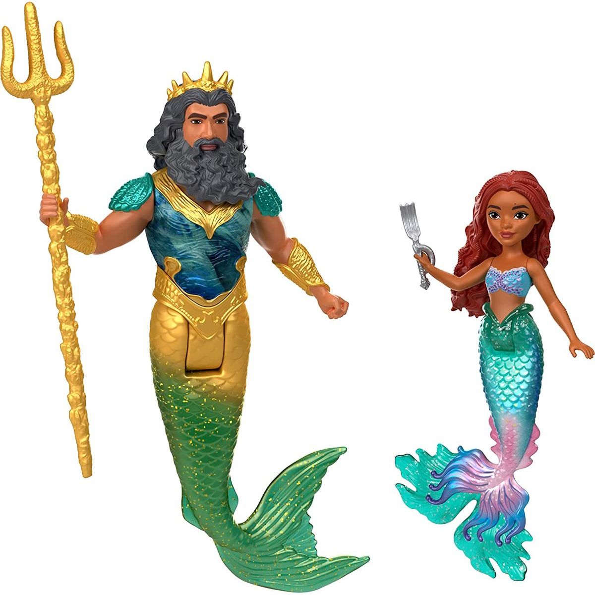 Mattel Disney Princess Sada 6 ks Malých panenek: Malá mořská víla s kamarády HLX19