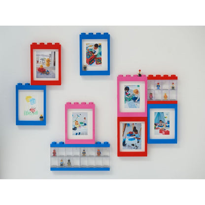 LEGO® sběratelská skříňka na 8 minifigurek - modrá