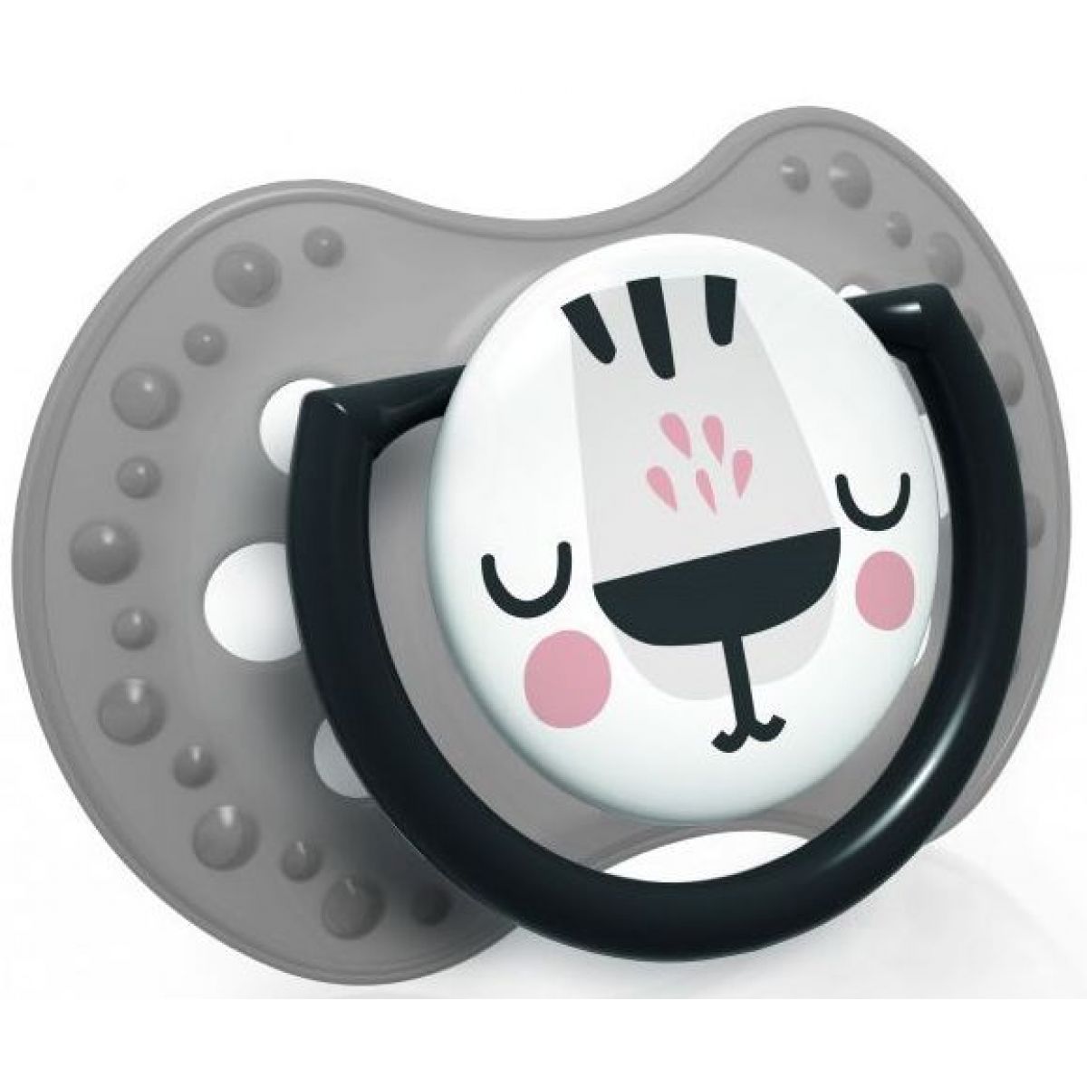 LOVI Dudlík silikonový dynamický Salt & Pepper 3-6 m 2 ks
