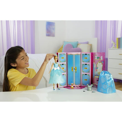 Mattel Disney Princess Panenka s královskými šaty a doplňky - Popelka JCR96