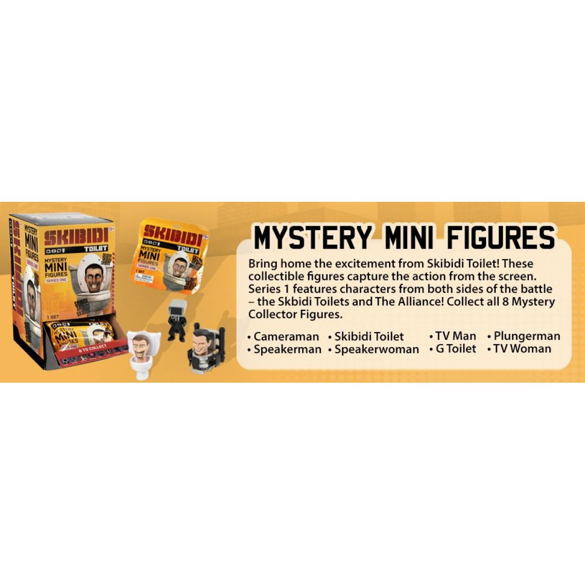 Skibidi Toilet minifigurky Mystery
