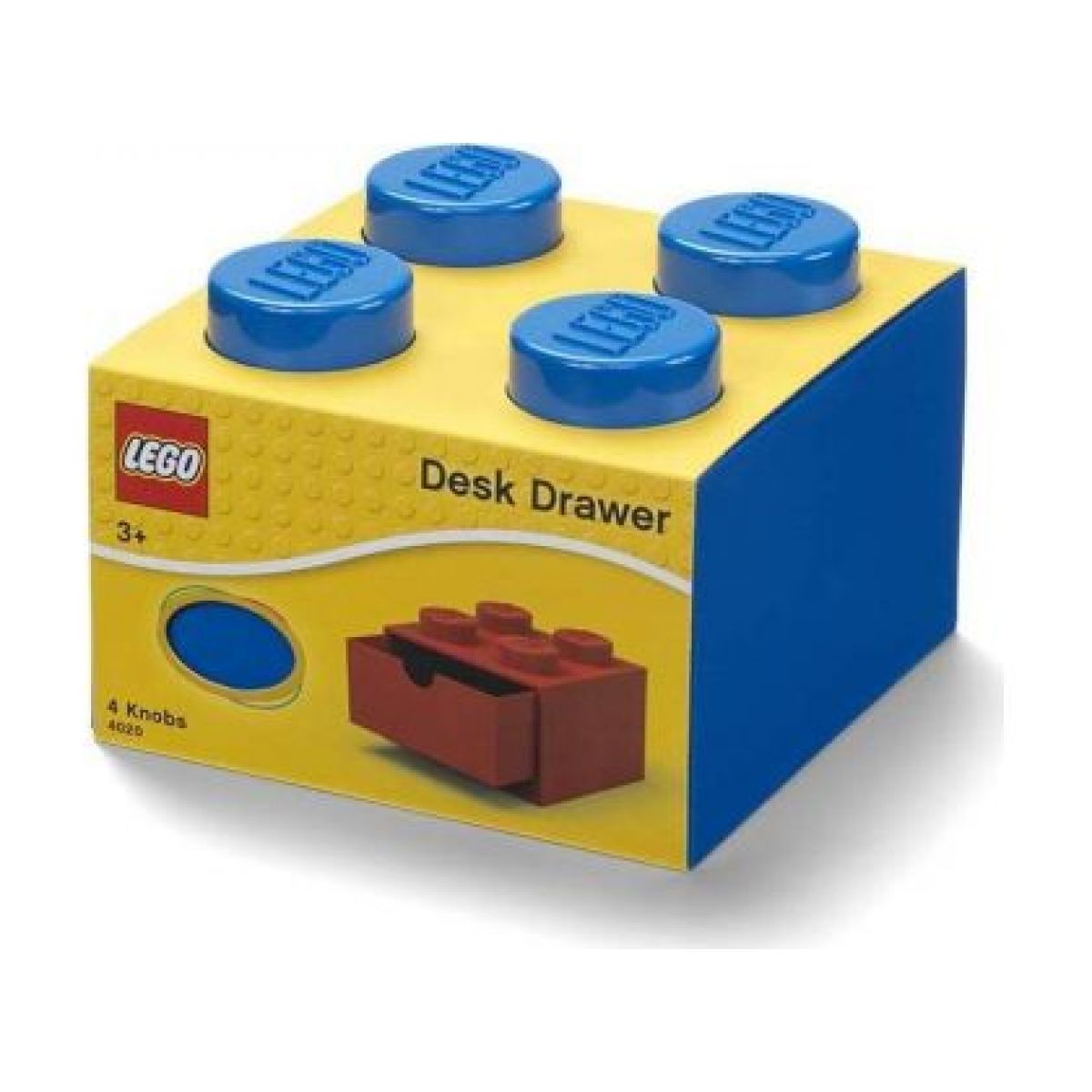 LEGO® úložný box 4 s šuplíkem 25 x 25 x 18 cm - Modrá