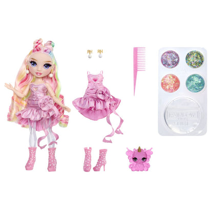 Rainbow High Panenka se slizem a třpytkami - Bella (pink)