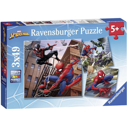 Ravensburger Puzzle Spiderman v akci 3 x 49 dílků