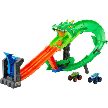 Hot Wheels Monster Trucks dráha dračí zkáza