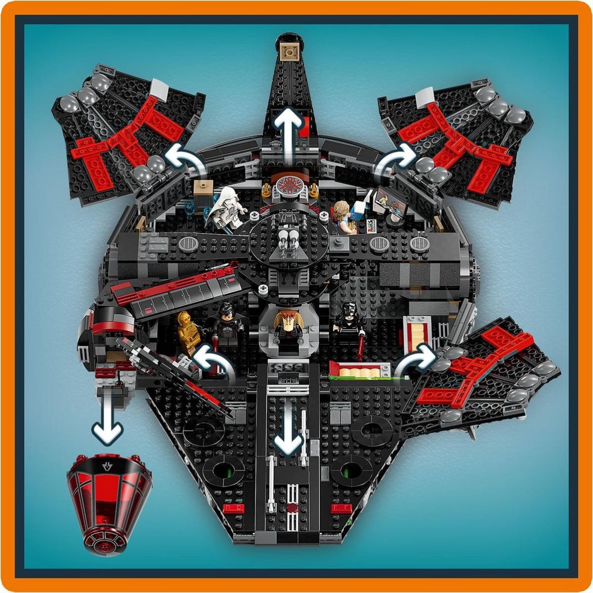 LEGO® Star Wars™ 75389 Temný Falcon - Poškozený obal