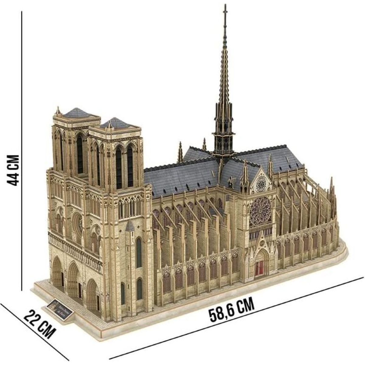 Cubicfun 3D Puzzle Notre Dame 293 dílků - Poškozený obal