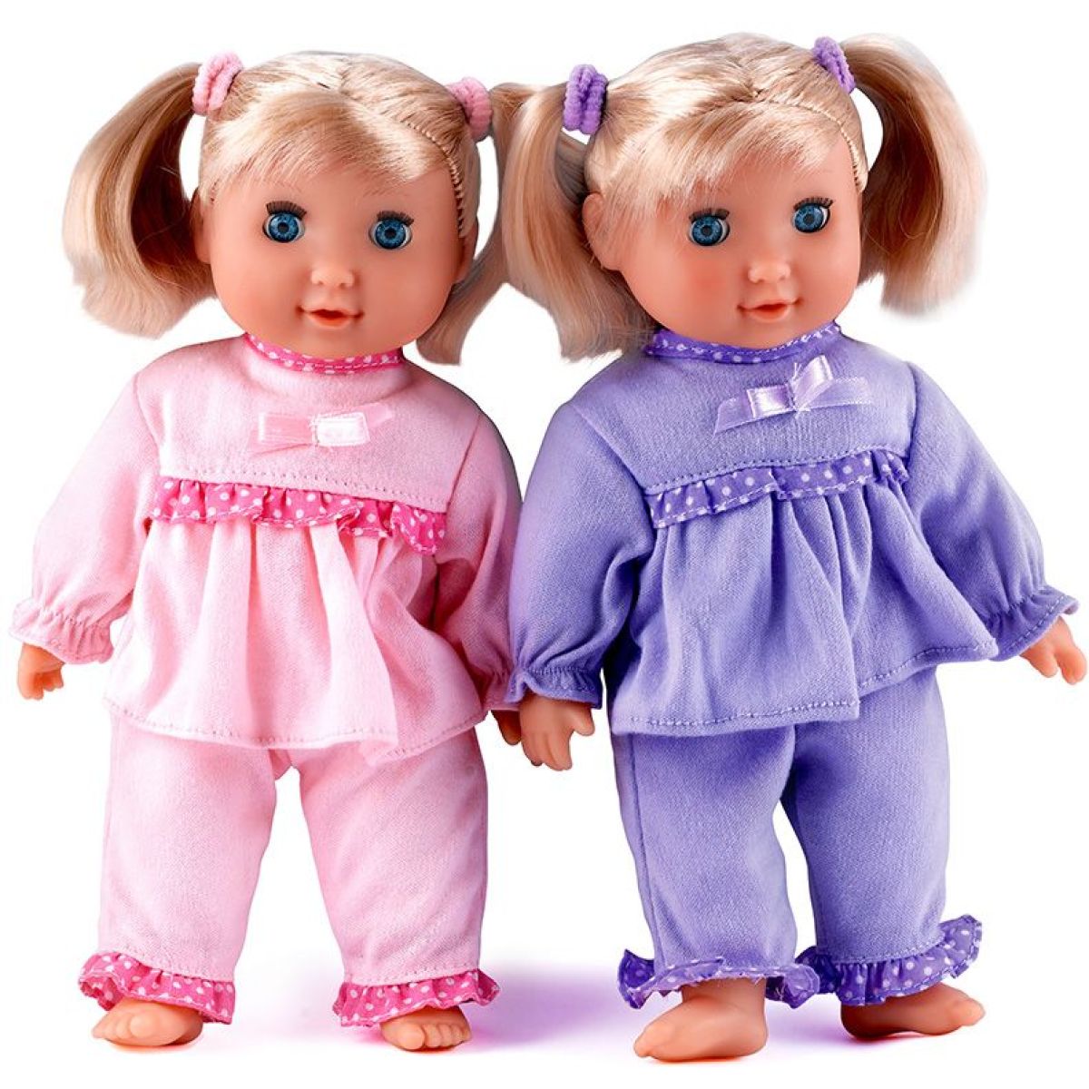 Dolls World - Snící panenka Adélka a Barborka 25 cm - fialová