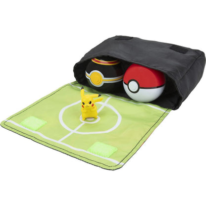 Jazwares Pokemon sada Clip and Go Bandolier W2 Pokéball, Luxury Ball i Pikachu