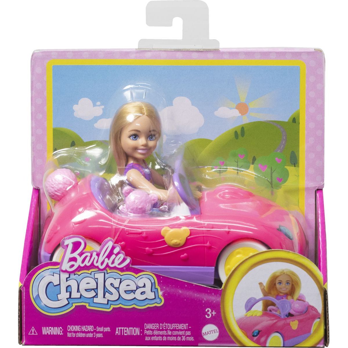 Barbie Chelsea a medvídkové autíčko