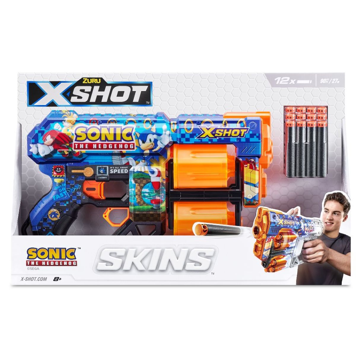 ZURU X-SHOT SKINS SONIC s 12 náboji