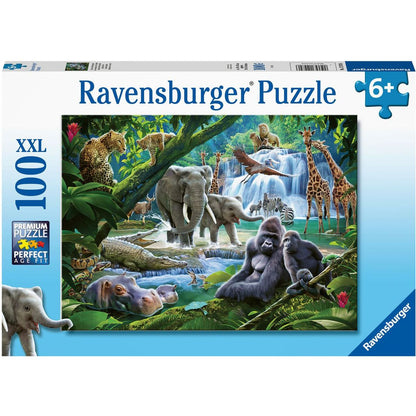 Ravensburger Puzzle Rodina z džungle 100 dílků