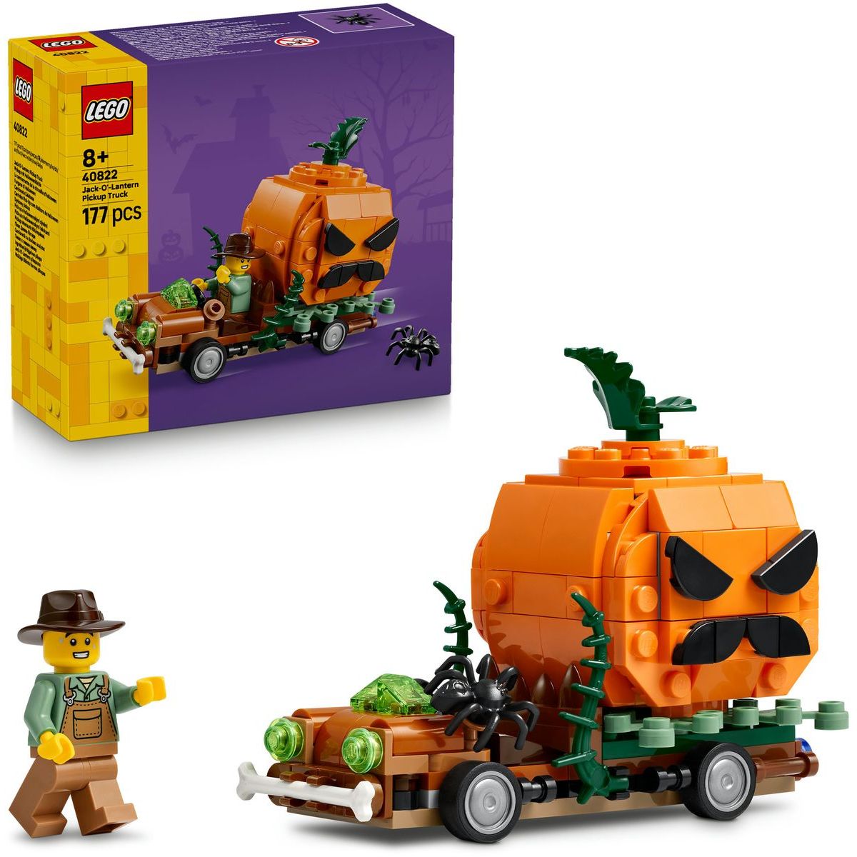 LEGO® Iconic 40822 Pick-up s halloweenskými dýněmi