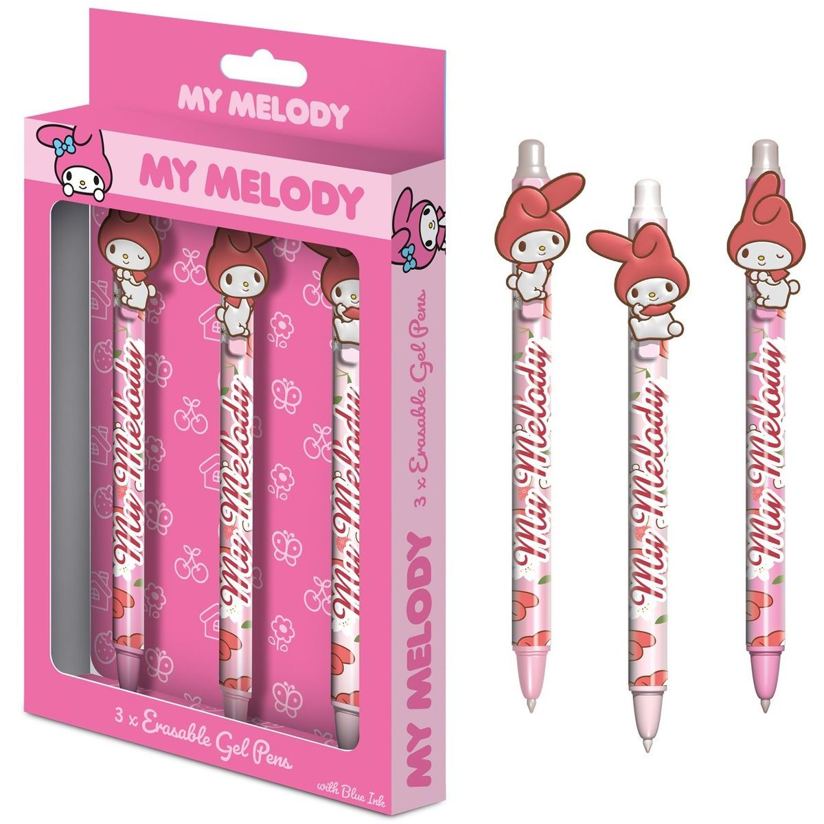 Pyramid International My Melody Set gumovacích gelových per 3 ks