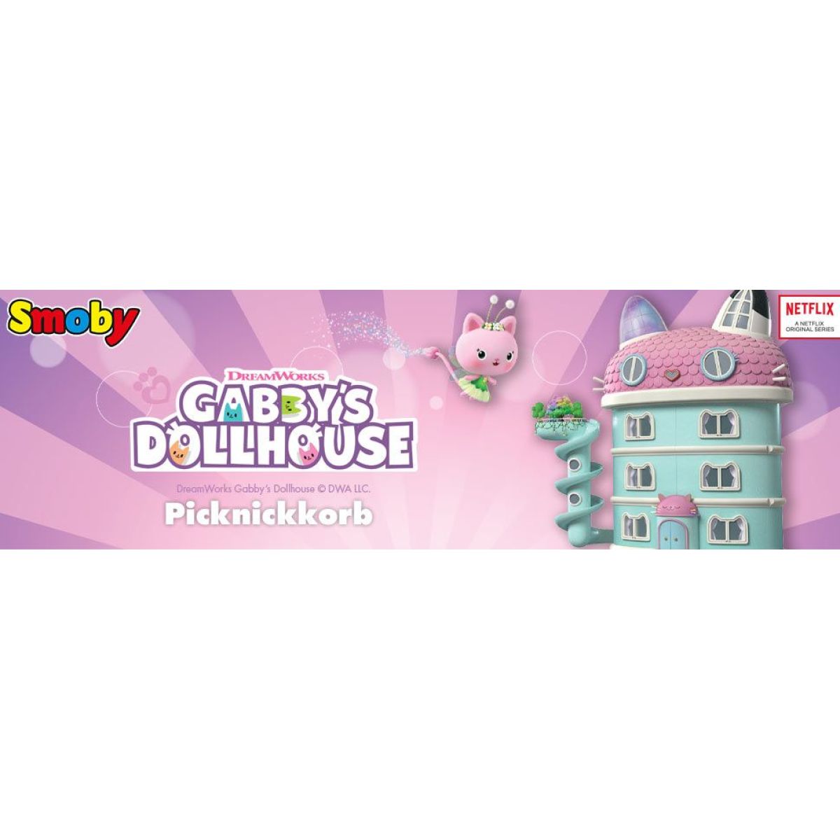 Smoby Gabbys Dollhouse Piknikový koš 2 v 1