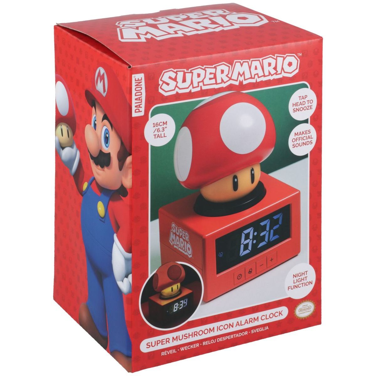 Paladone Super Mario houba Budík