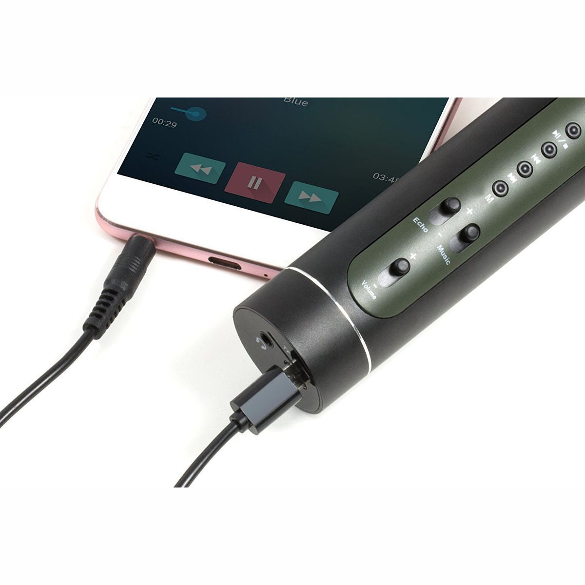 Mikrofon Karaoke Bluetooth černý