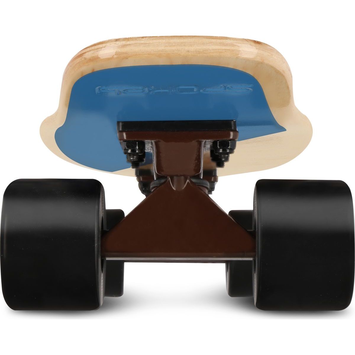 Spokey Woo-Fish Dřevěný pennyboard 56 x 15 cm, tmavě modrý