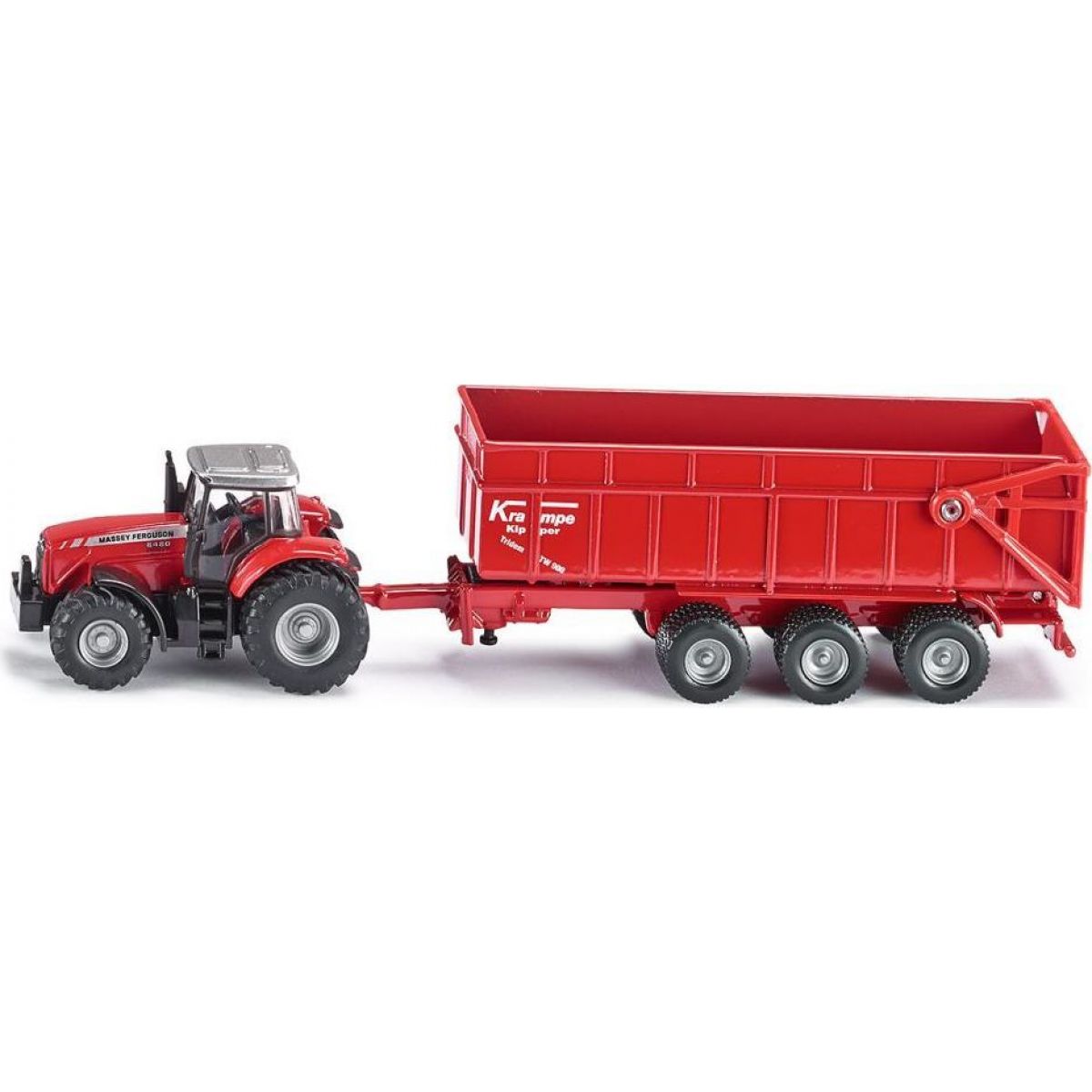 Siku Farmer 1844 Traktor Massey Ferguson s přívěsem 1:87
