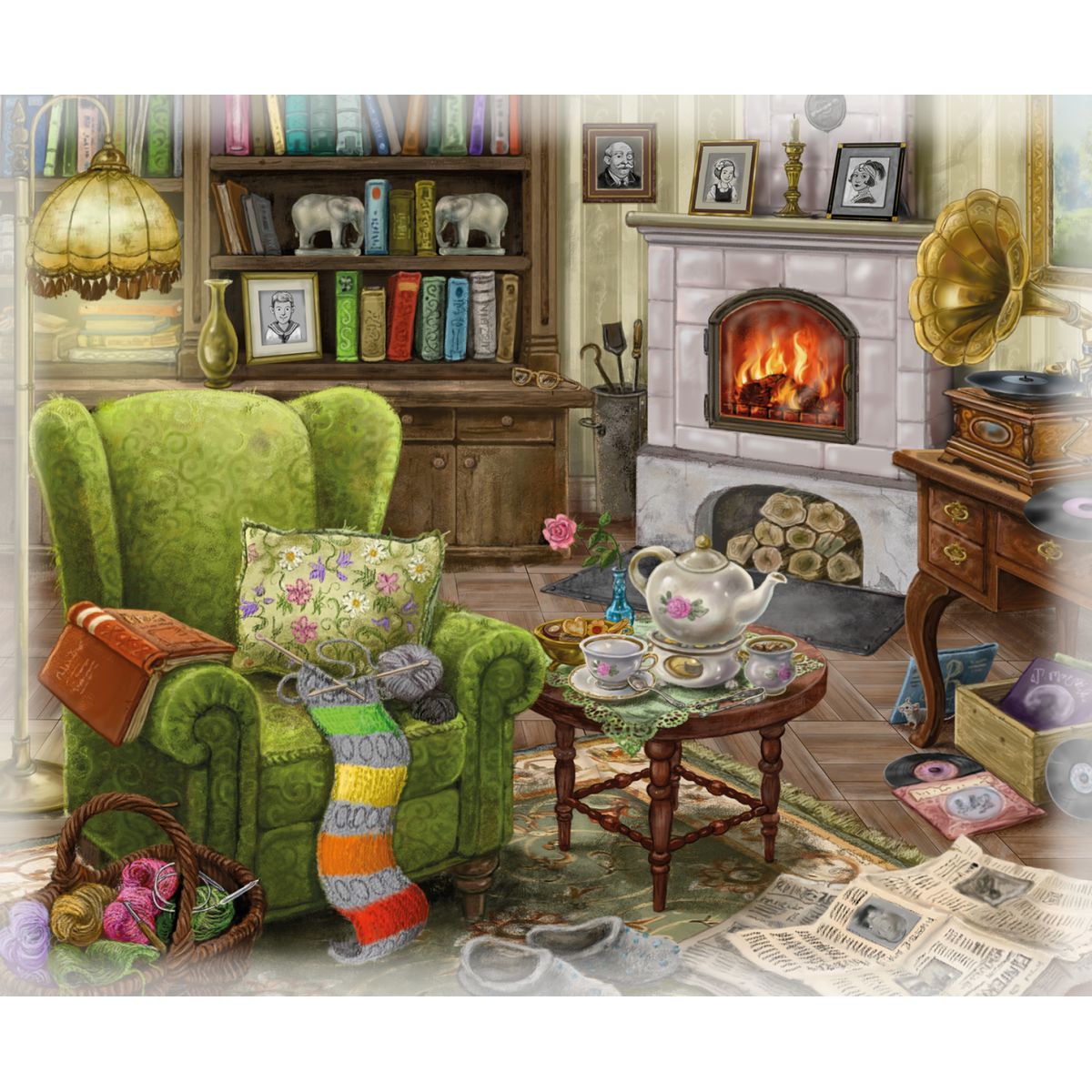 Ravensburger Puzzle Exit Obývací pokoj 99 dílků