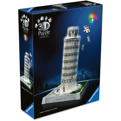 Ravensburger Iconics: Šikmá věž v Pise (Noční edice)