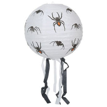 Teddies Lampion koule Halloween se střapci papír průměr 30cm v sáčku (bez hůlky) 3 druhy karneval