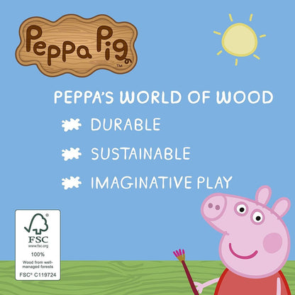 Peppa Pig dřevěná loď a figurka George