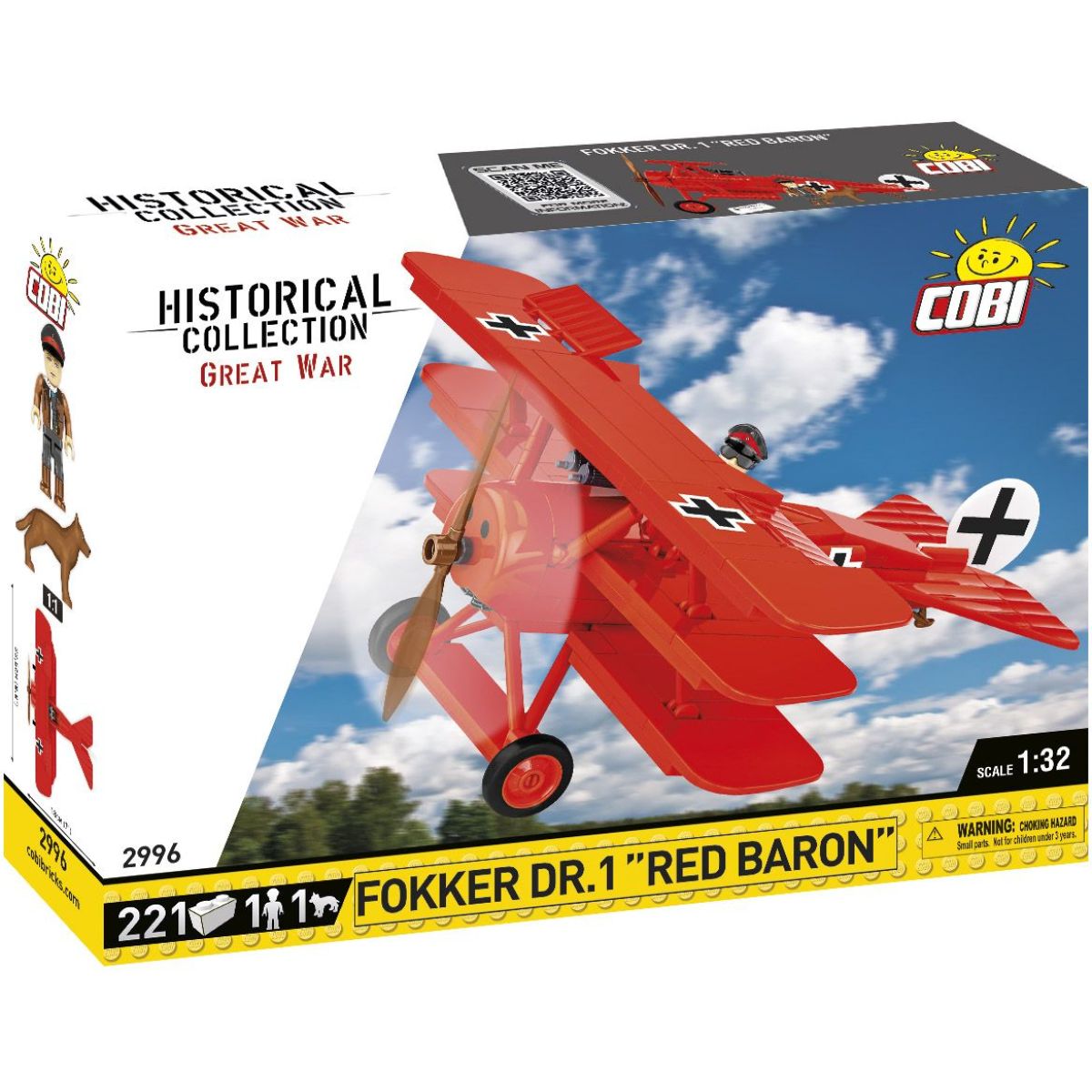 Cobi 2996 Fokker Dr. I Red Baron