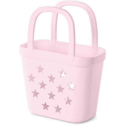 LullaBaby Panenky plyšové do vany v košíku Pink