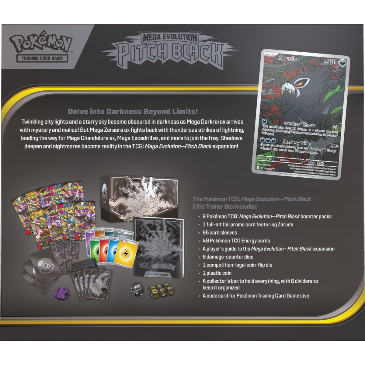 Pokémon TCG: ME05 Pitch Black - Elite Trainer Box - Case