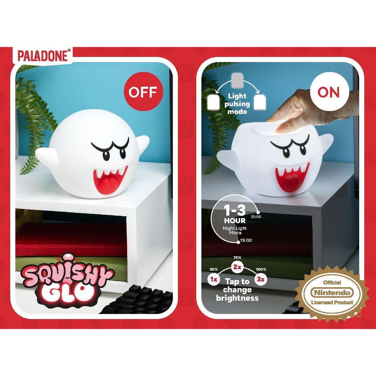 Paladone Super Mario Světlo SquishyGlo silikonové