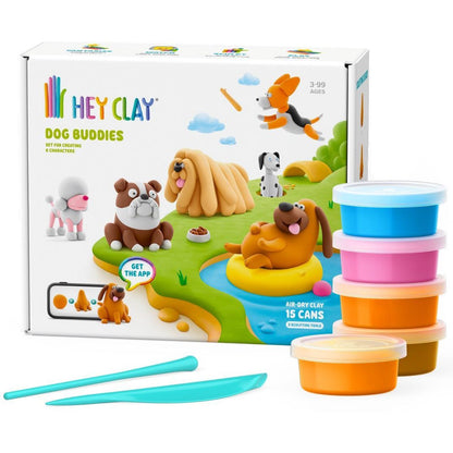 HEY CLAY SET DOG BUDDIES 15PK CEE