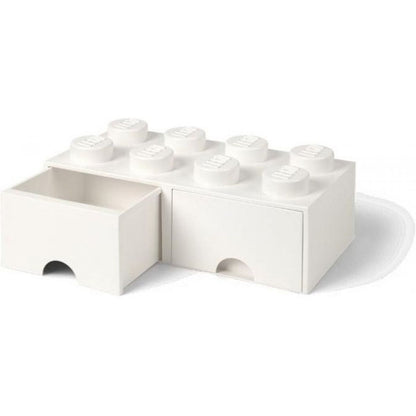 LEGO® úložný box 8 s šuplíky 25 x 50 x 18 cm - bílá
