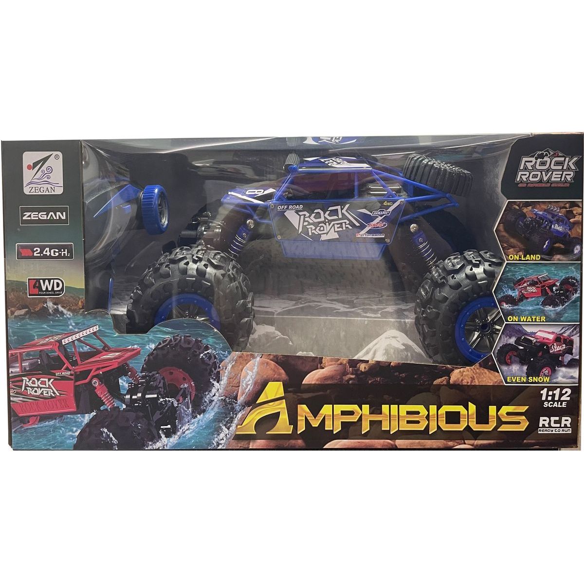Alltoys Obojživelné RC auto modré (1201)