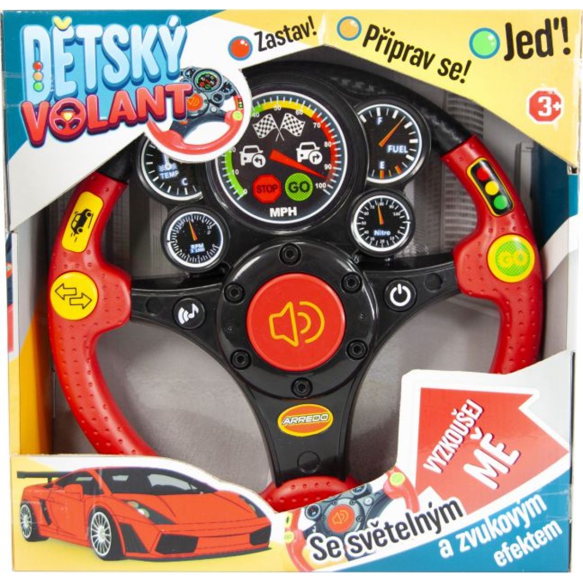 Dětský volant se zvuky a písníčkami
