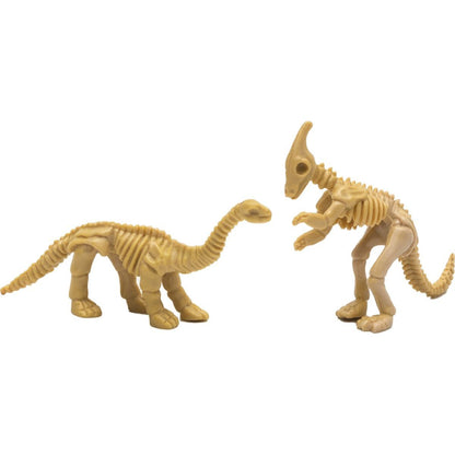 Igráček Paleontoložka - figurka s vykopávkami dinosaurů Parasaurolophuse a Diplodocuse
