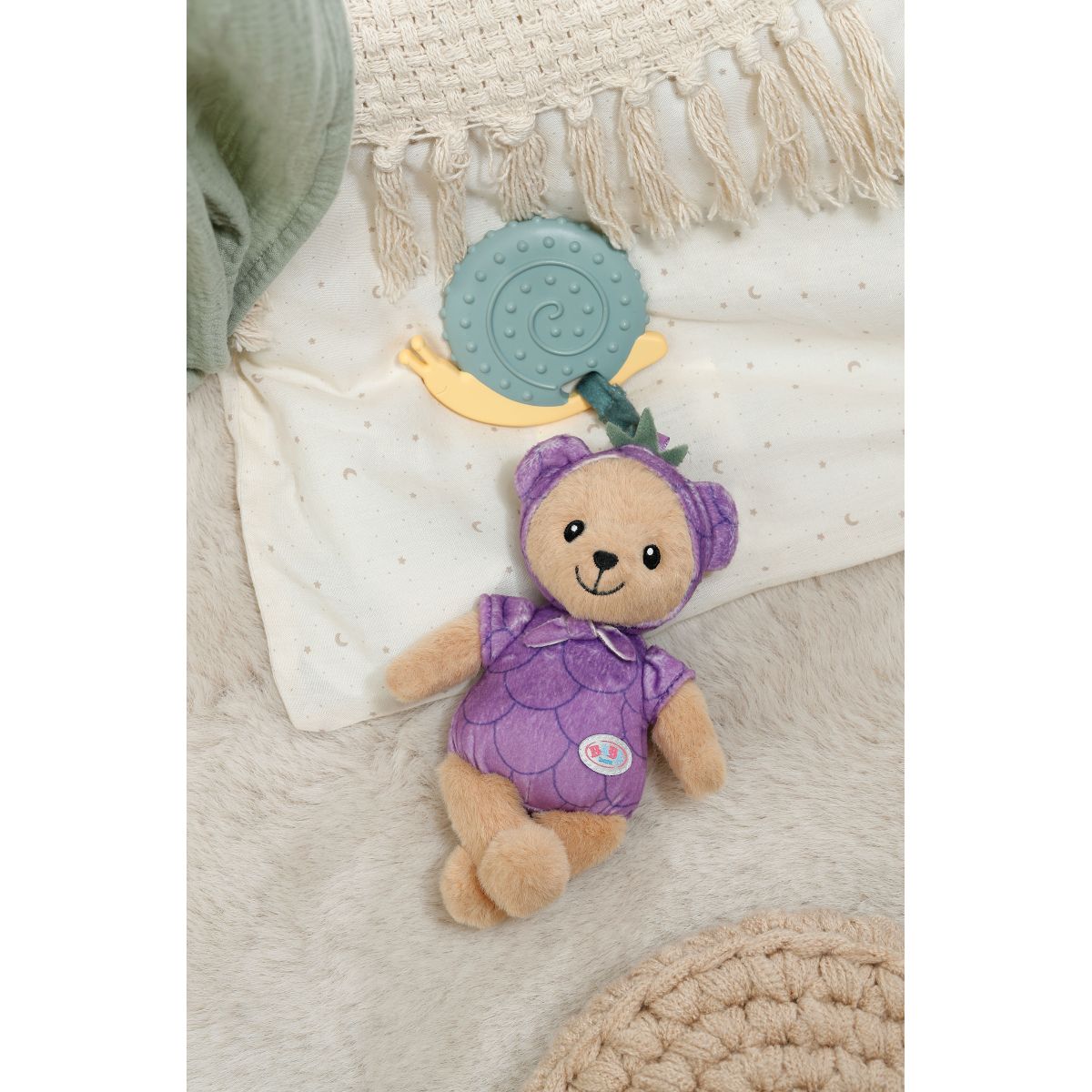 BABY born for babies Medvídek Teddy borůvka 18 cm