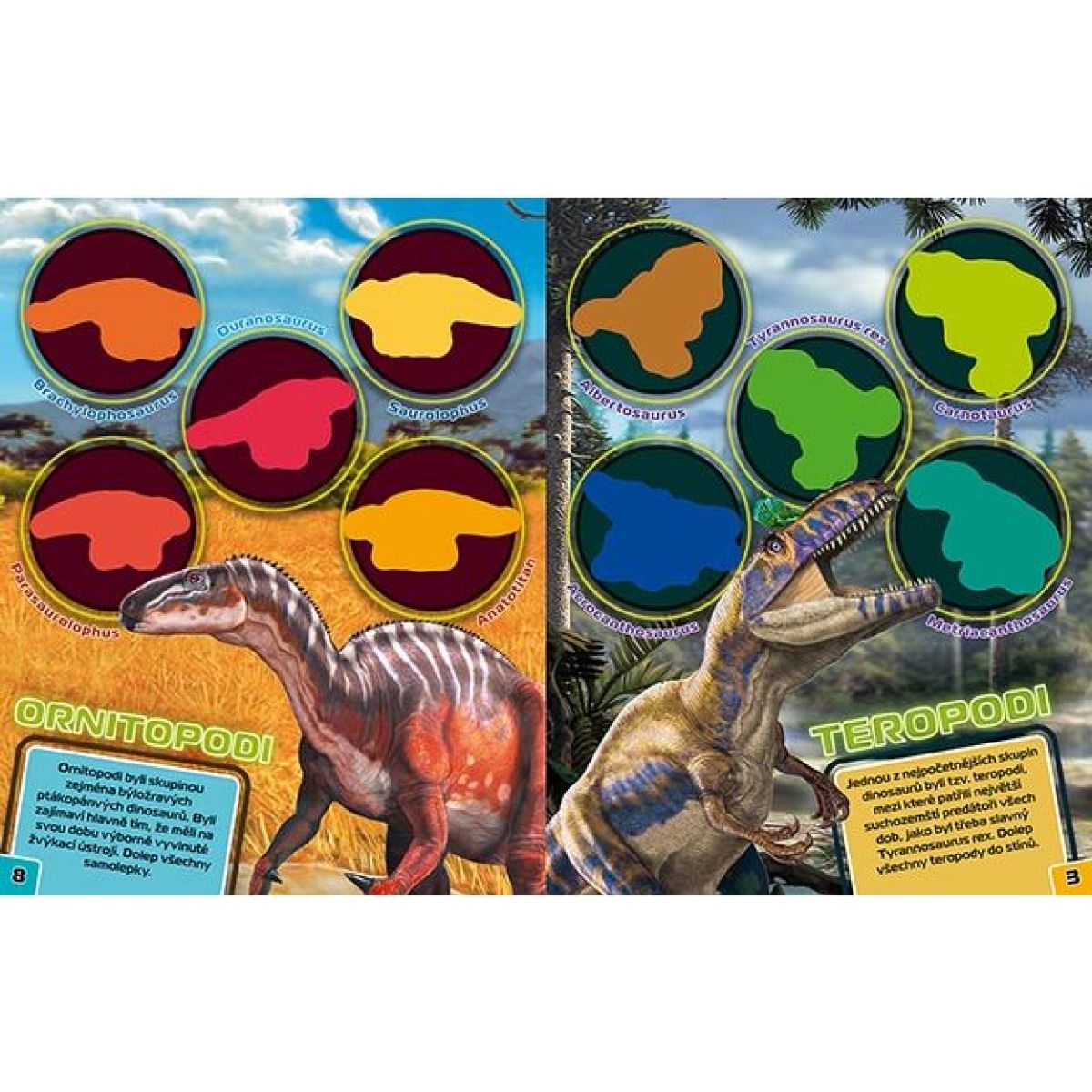 Jiří Models Dolep si svítící samolepky Dinosauři