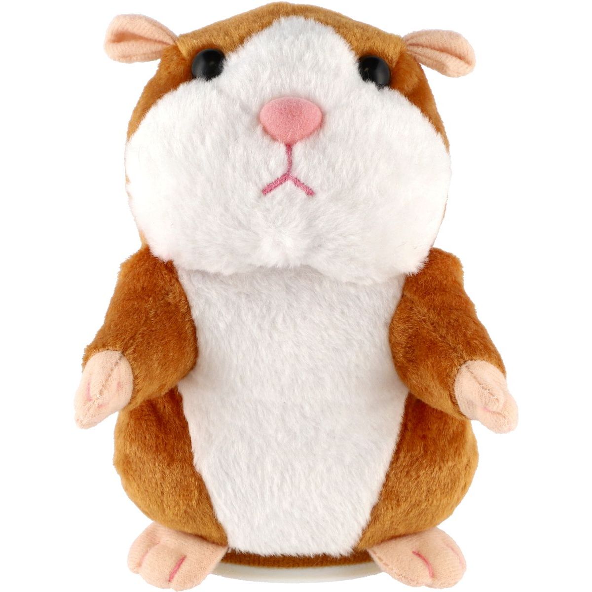 Teddies Plyšový křeček Mireček opakující věty 18 cm