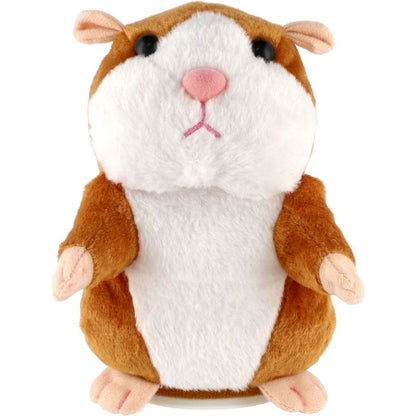Teddies Plyšový křeček Mireček opakující věty 18 cm