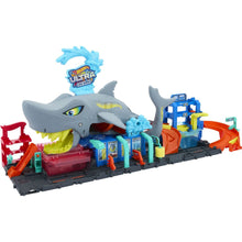 Hot Wheels City Color Reveal automyčka se žralokem