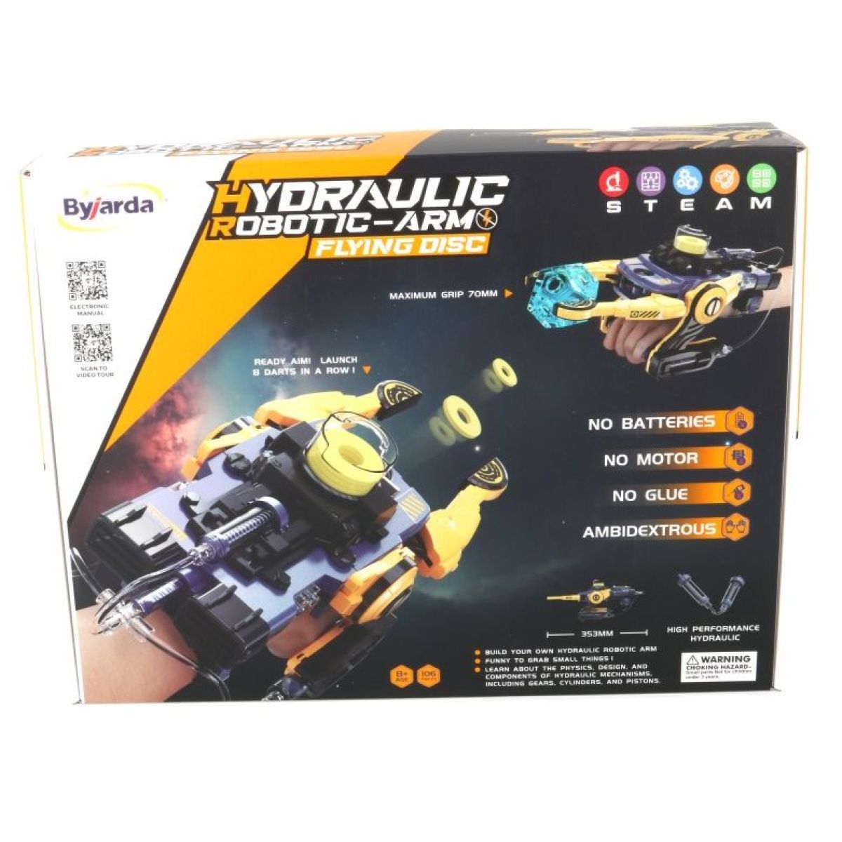 Alltoys Hydraulické robotické rameno žluté 106 ks